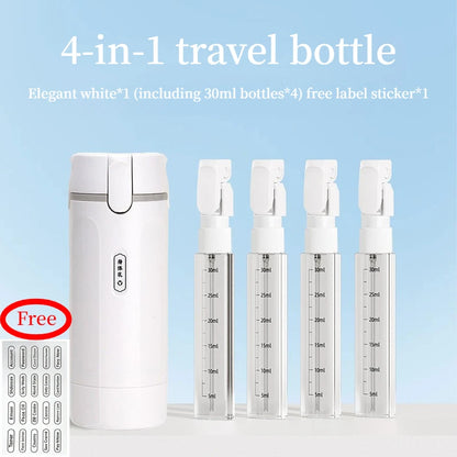 4 in 1 Travel Dispenser Portable Travel Bottles Leak Proof Leakproof Travel Container for Perfume Shampoo Conditioner Lotion