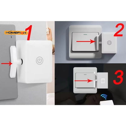 Wireless Control Light Switch off Tool Automatic Button Pusher Intelligent USB Rechargeable Lazy Remote Control Switch