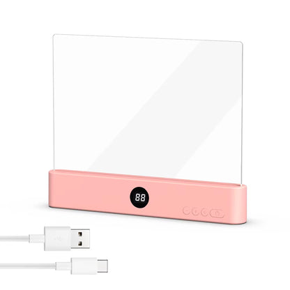 LED Flat Panel Night Vision Reading Light Eye Protection Reading Light Usb Charging Student Night Reading Lamp Book Lamp Indoor