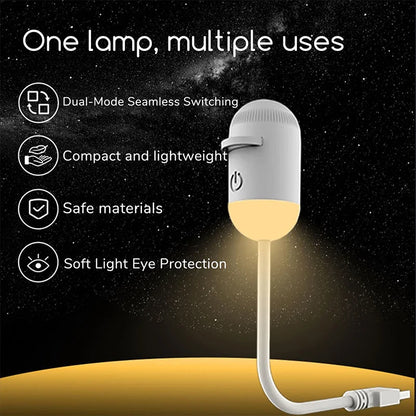 Mini Galaxy Star Projector Two in One Night Light Home Background Atmosphere Light Bedroom Car Decoration Children'S Gift