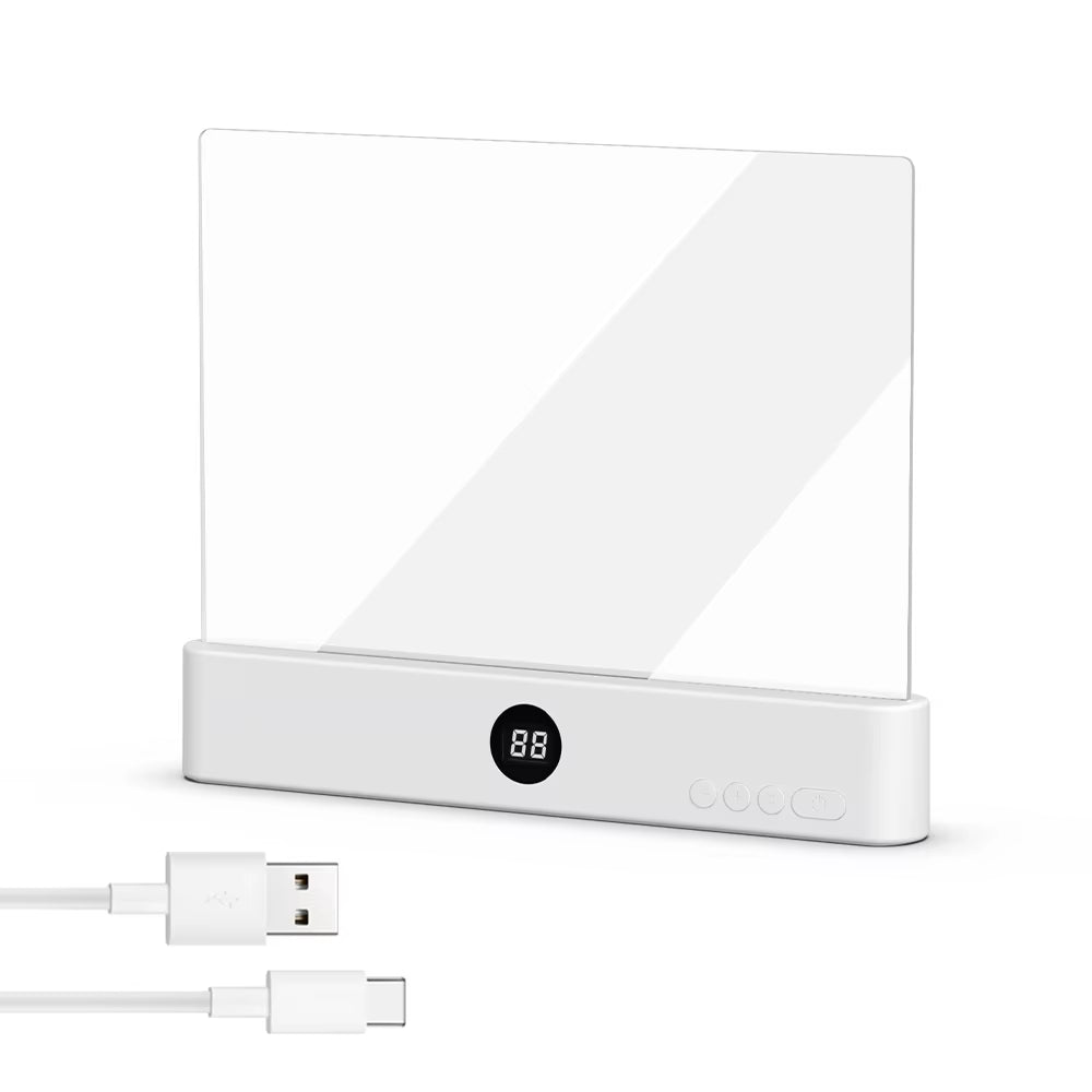 LED Flat Panel Night Vision Reading Light Eye Protection Reading Light Usb Charging Student Night Reading Lamp Book Lamp Indoor