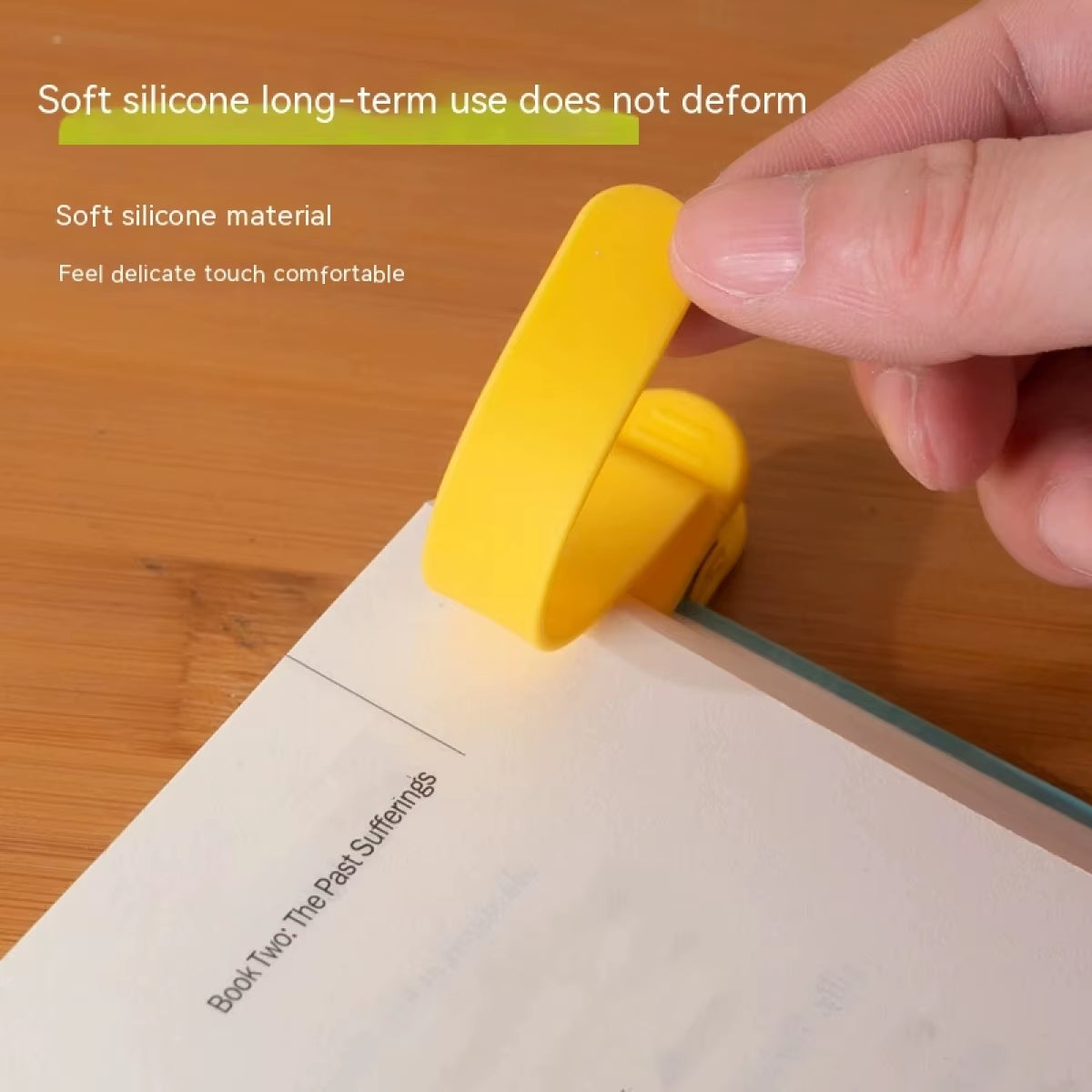 Automatic Bookmark, Silicone Reading Bookmark, Colorful Bookmark, Ideal Gift for Book Lovers, Essential Reading Accessory, for A