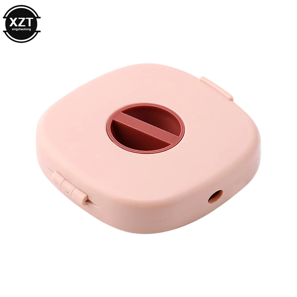 Cable Organizer Rotating Cable Winder Box Plastic Portable Wire Storage Case Phone Holder Mouse Wire Earphone Cord Storage