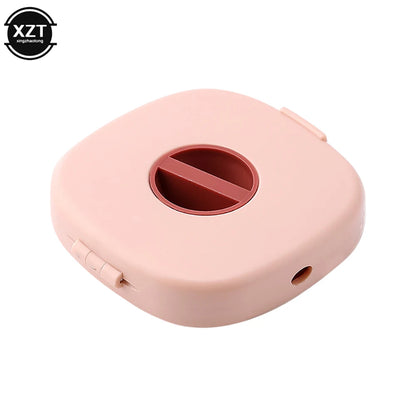 Cable Organizer Rotating Cable Winder Box Plastic Portable Wire Storage Case Phone Holder Mouse Wire Earphone Cord Storage