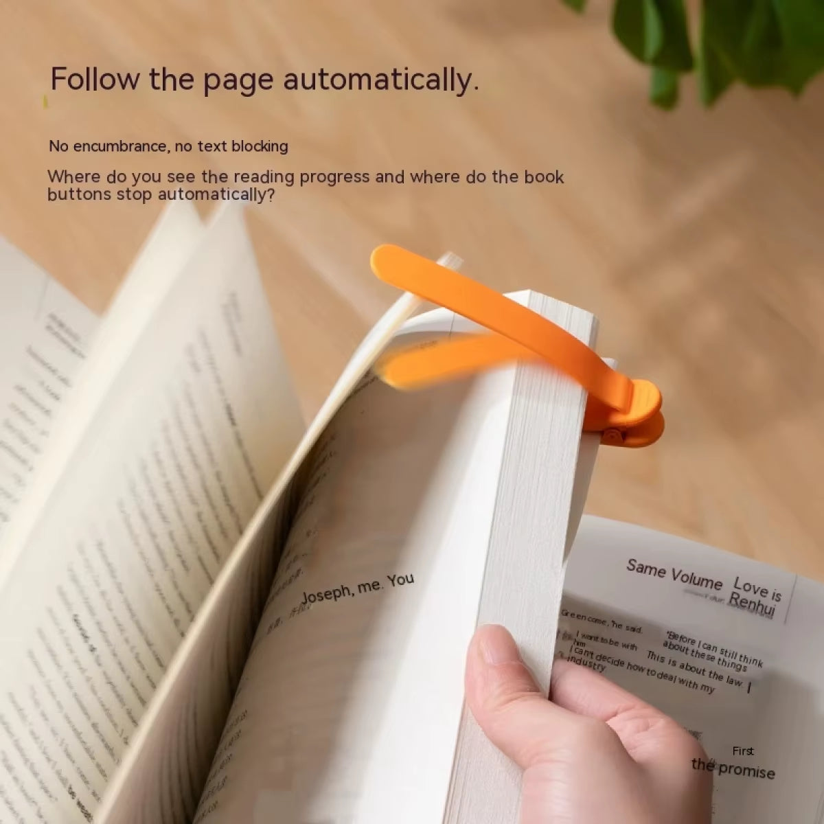 Automatic Bookmark, Silicone Reading Bookmark, Colorful Bookmark, Ideal Gift for Book Lovers, Essential Reading Accessory, for A